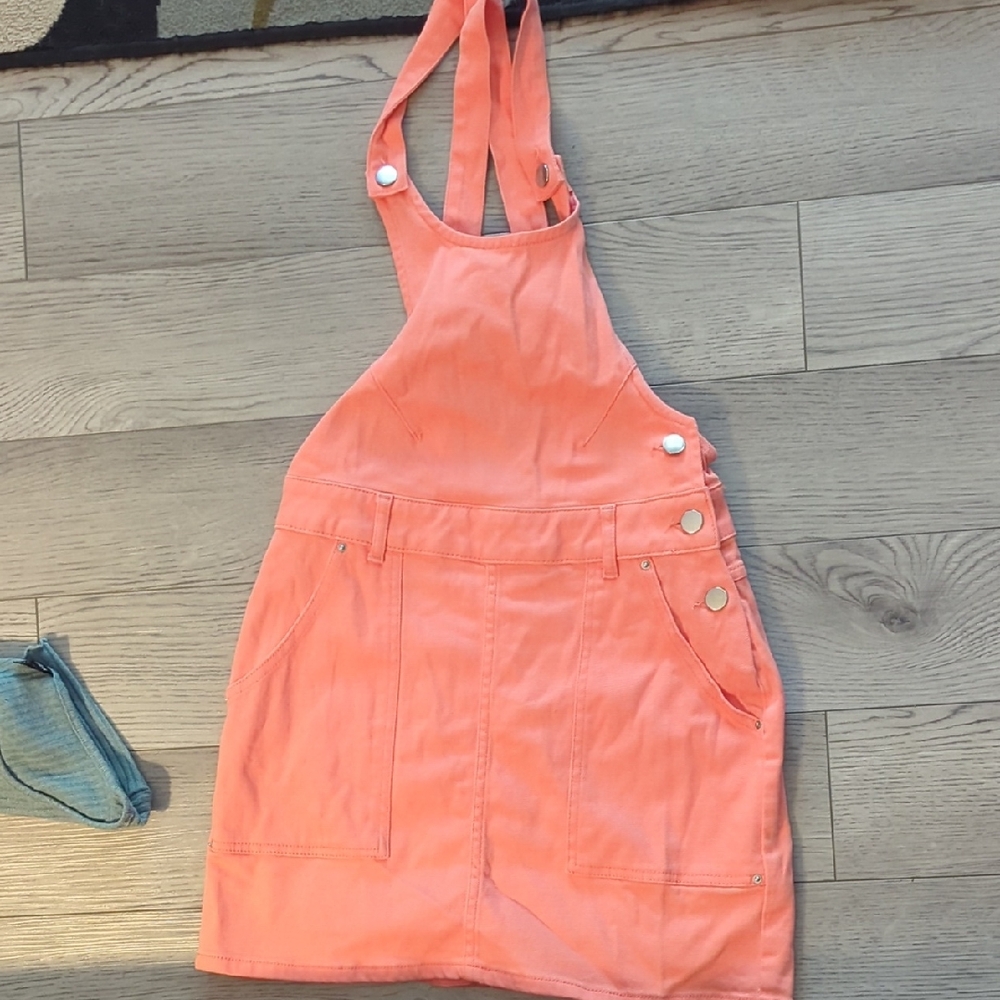 Urban Outfitters Pink Overall Dress